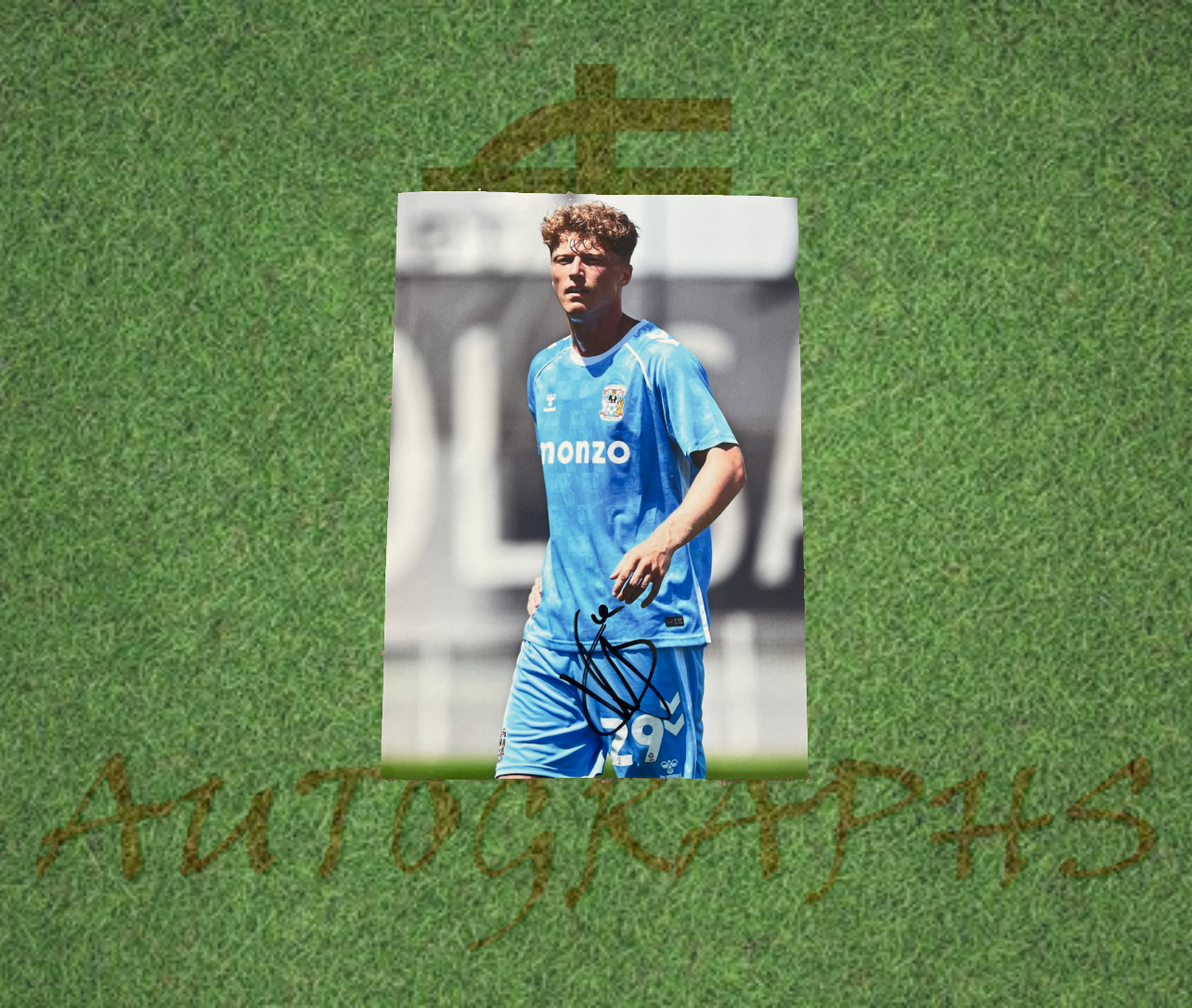 Victor Torp Coventry City Football Club Signed A4 Photo-ZCL Autographs