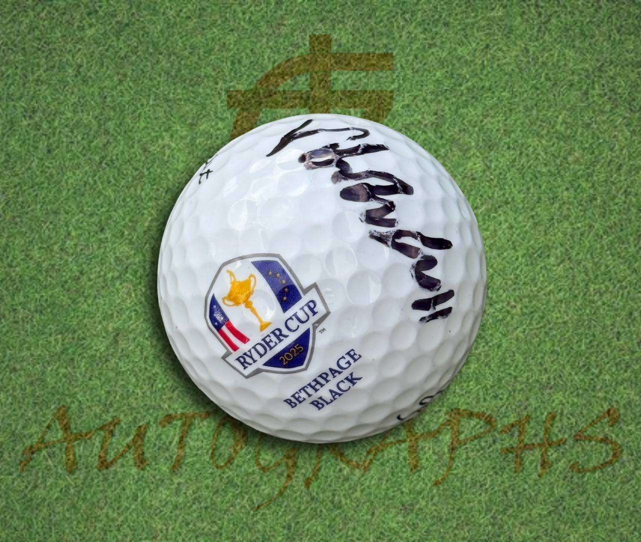 Viktor Hovland Signed Ryder Cup 2025 Golf Ball-ZCL Autographs-ZCL Autographs