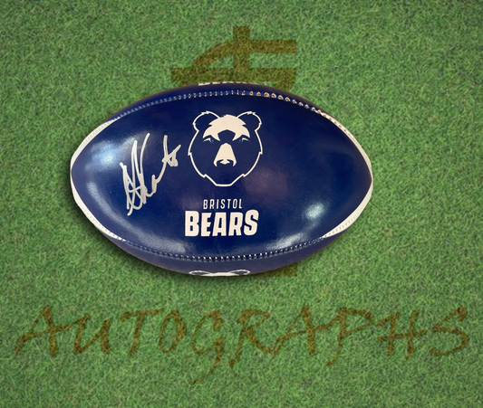 Villiame Mata Bristol Bears Signed Mini Rugby Ball