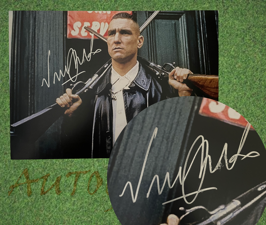 Vinnie Jones Signed 42x30cm Lock, Stock and Two Smoking Barrels Photo *Seconds*-Signed Photo-ZCL Autographs-ZCL Autographs