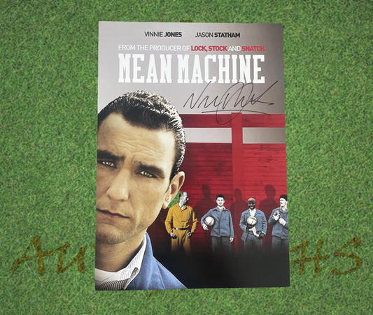 Vinnie Jones Signed 42x30cm Mean Machine Movie Poster Photo-Signed Photo-ZCL Autographs-ZCL Autographs