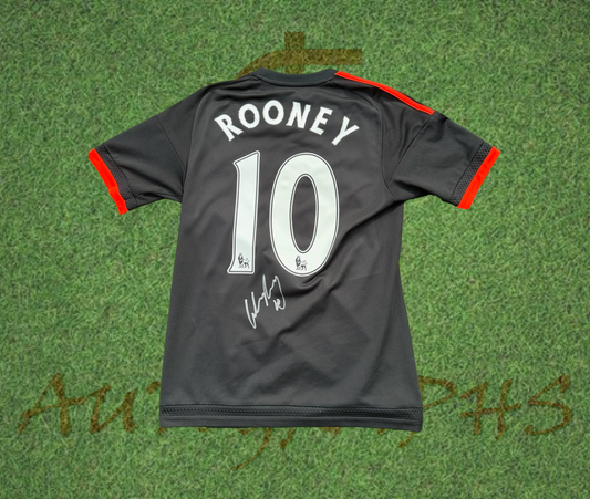 Wayne Rooney Signed Manchester United 2015/16 Third Shirt-Signed Shirt-ZCL Autographs-ZCL Autographs