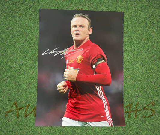 Wayne Rooney Signed 16x12 Manchester United Football Club Photo-Signed Photo-ZCL Autographs-ZCL Autographs