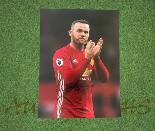 Wayne Rooney Signed 16x12 Manchester United Football Club Photo-Signed Photo-ZCL Autographs-ZCL Autographs