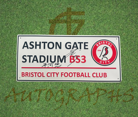Yu Hirakawa Signed Bristol City Street Sign 平河悠-Signed Street Sign-ZCL Autographs-ZCL Autographs