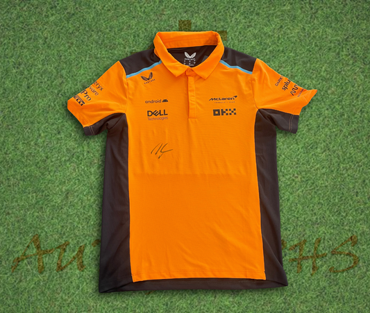 Zak Brown Signed Formula One F1 McLaren Polo Shirt-Signed Presentation Display-ZCL Autographs-ZCL Autographs